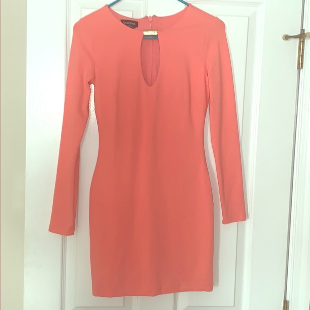 Bebe Coral Bodycon Dress